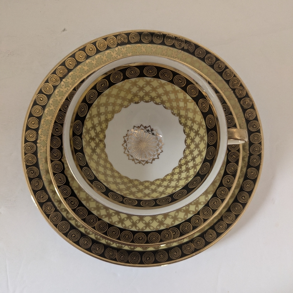 Bavaria Markleuthen Tea Cup Saucer Dessert Plate 3 piece Set Great Gift Idea